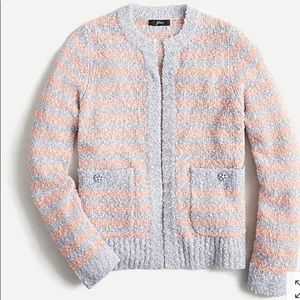 J. Crew Cardigan Sweater in Tweed Stripe